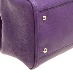 Pre Owned حقيبة سوهو غوتشي متوسطة جلد حُبيبي سوداء