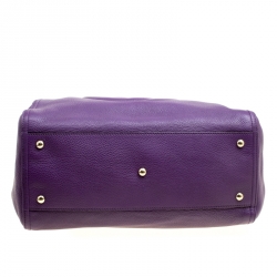 Pre Owned حقيبة سوهو غوتشي متوسطة جلد حُبيبي سوداء