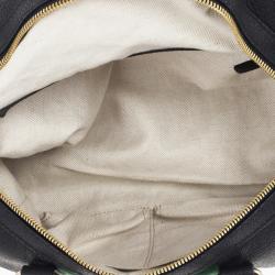 Pre Owned Gucci Web Detail Boston Bag 