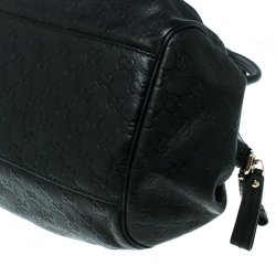 ممل وكة مسبقًا Gucci Black Guccissima Leather Medium Sukey Boston Bag