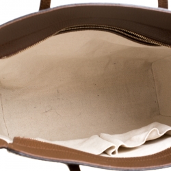 Pre Owned حقيبة يد غوتشي سوينغ متوسطة جلد بنية داكنة