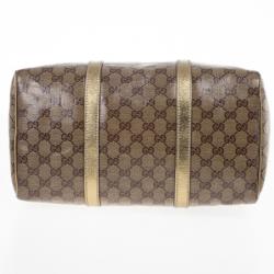 مملوكة مسبقًا Gucci Gold Crystal Lame Joy Boston Satchel