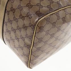 مملوكة مسبقًا Gucci Gold Crystal Lame Joy Boston Satchel