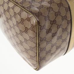 مملوكة مسبقًا Gucci Gold Crystal Lame Joy Boston Satchel