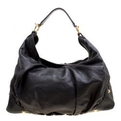 مملوكة مسبقًا ح قيبة غوتشي جوكي كبيرة جلد سوداء