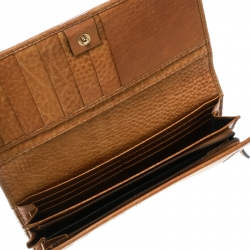 Gucci Yellow Leather Horsebit Continental Wallet