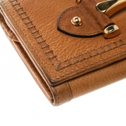 Gucci Yellow Leather Horsebit Continental Wallet