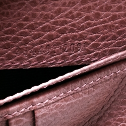 Gucci Pink Leather French Zip Around Wallet