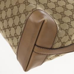 Pre Owned Gucci Beige Craft GG Tote Bag