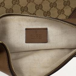 Pre Owned Gucci Beige Craft GG Tote Bag