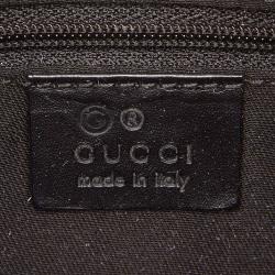 Pre Owned Gucci Black Jacquard GG Everyday Bag