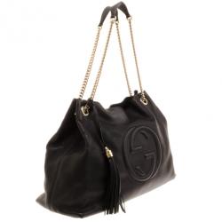 Pre Owned Gucci Soho Large Leather Shoulder Bag 