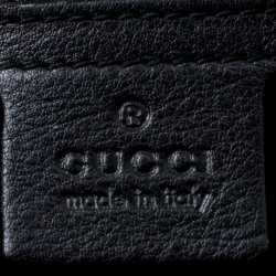 Pre Owned Gucci Black Leather Galaxy Top Handle Bag
