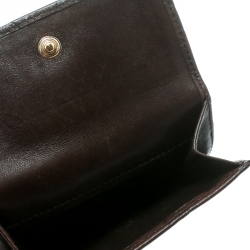 Pre Owned محفظة غوتشي هيستريا فرنش جلد غوتشيسيما بنية داكنة