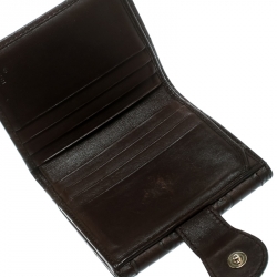 Pre Owned محفظة غوتشي هيستريا فرنش جلد غوتشيسيما بنية داكنة