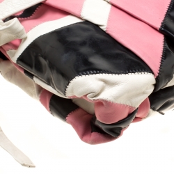 Pre Owned Gucci Multicolor Leather Large Harlequin Patchwork Hysteria Clutch