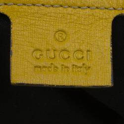 Pre Owned حقيبة غوتشي جوي بوسطن كانفاس أبيض وسط