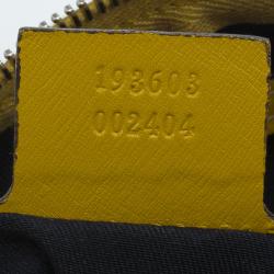 Pre Owned حقيبة غوتشي جوي بوسطن كانفاس أبيض وسط