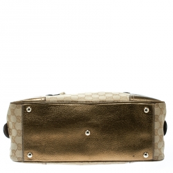 مملوكة مسبقًا حقيبة غوتشي برينسي بوسطن جلد وكانفاس GG بيج