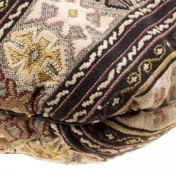 Pre Owned Gucci Multicolor Embroidered Tapestry Fabric Large Hysteria Hobo