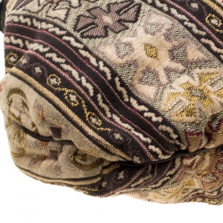 Pre Owned Gucci Multicolor Embroidered Tapestry Fabric Large Hysteria Hobo