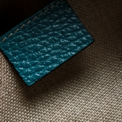 مملوكة مسبقًا Gucci Turquoise Leather Medium Dome Convertible Crossbody Bag