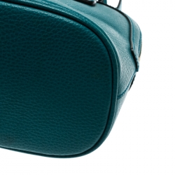 مملوكة مسبقًا Gucci Turquoise Leather Medium Dome Convertible Crossbody Bag