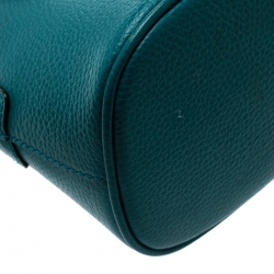 مملوكة مسبقًا Gucci Turquoise Leather Medium Dome Convertible Crossbody Bag