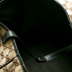 Pre Owned Gucci Beige/Ebony GG Canvas Large GG Twins Tote