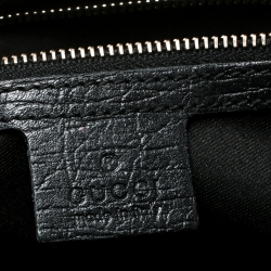 Pre Owned Gucci Black GG Canvas and Leather Mini Jolicoeur Web Tote