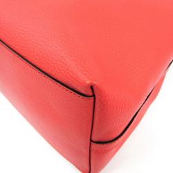 Pre Owned Gucci Light Red Pebbled Leather Large Gifford Tote