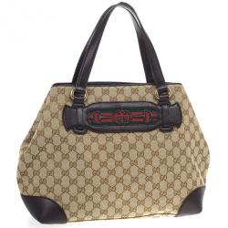 Pre Owned Gucci Dressage Large Tote Bag