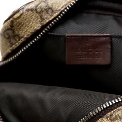 Pre Owned Gucci Beige/Ebony GG Coated Canvas and Leather Crossbody Bag
