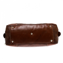 Pre Owned Gucci Brown Guccissima Leather Princy Boston Bag