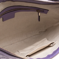 Pre Owned Gucci Purple Guccissima Leather Lovely Messenger Bag
