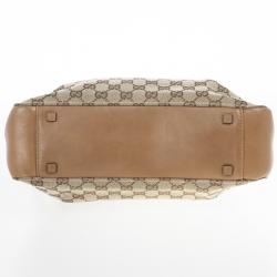 Pre Owned Gucci GG Monogram & Leather Tote