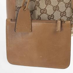 Pre Owned Gucci GG Monogram & Leather Tote