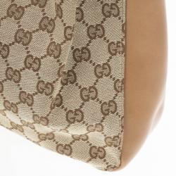 Pre Owned Gucci GG Monogram & Leather Tote