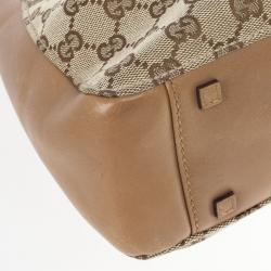 Pre Owned Gucci GG Monogram & Leather Tote