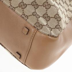 Pre Owned Gucci GG Monogram & Leather Tote