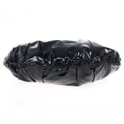 مملوكة مسبقًا Gucci Black Patent Leather Hysteria Hobo