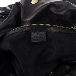 مملوكة مسبقًا Gucci Black Patent Leather Hysteria Hobo