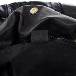 مملوكة مسبقًا Gucci Black Patent Leather Hysteria Hobo