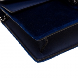 Pre Owned Gucci Velvet Super Mini Dionysus Crossbody Bag