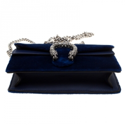 Pre Owned Gucci Velvet Super Mini Dionysus Crossbody Bag