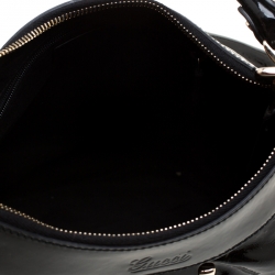 Pre Owned Gucci Black Patent Leather Small D Ring Shoulder Bag