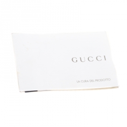 Pre Owned Gucci White Leather Princy Hobo