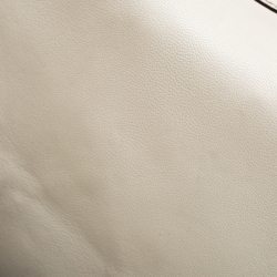 Pre Owned Gucci White Leather Princy Hobo