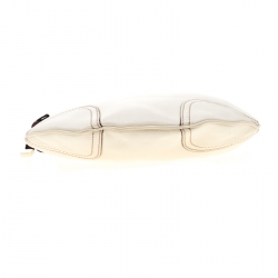 Pre Owned Gucci White Leather Princy Hobo