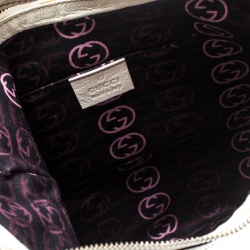 Pre Owned Gucci White Leather Princy Hobo